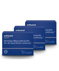 Orthomol Sport Angebot - 3x Box (Monatspackung 30er) + 3 Proben Orthomol Sport